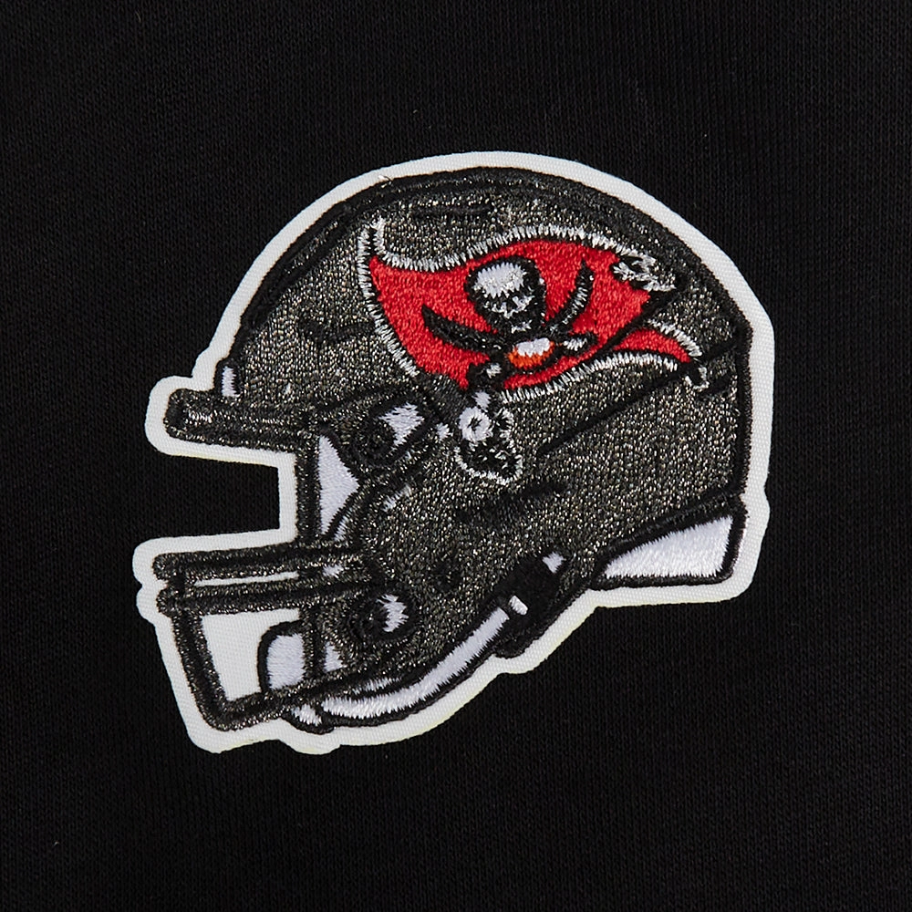 NFL TAMPA BAY BUCCANEERS CLASSIC WOMEN'S FLEECE CREWNECK (BLACK)