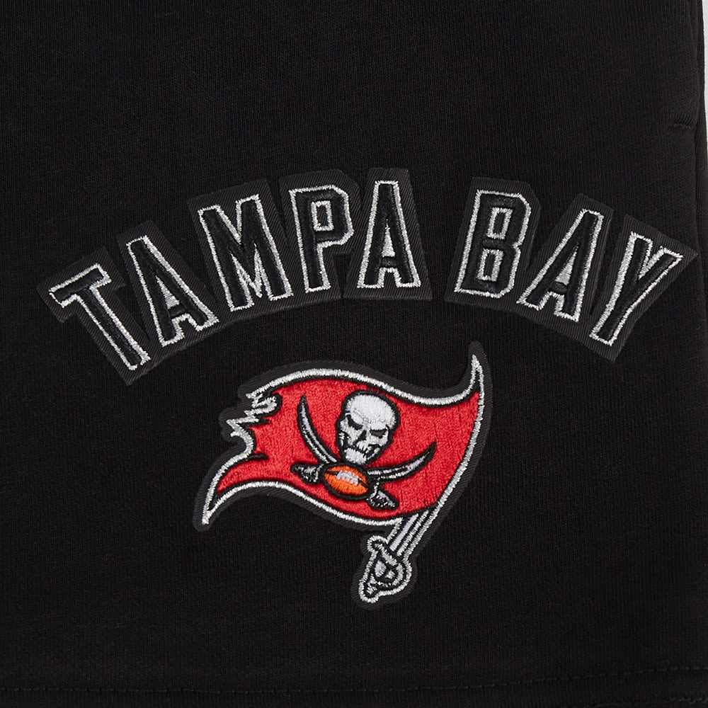 NFL TAMPA BAY BUCCANEERS CLASSIC WOMEN'S FLEECE SHORT (BLACK)