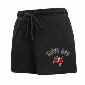 NFL TAMPA BAY BUCCANEERS CLASSIC WOMEN'S FLEECE SHORT (BLACK)