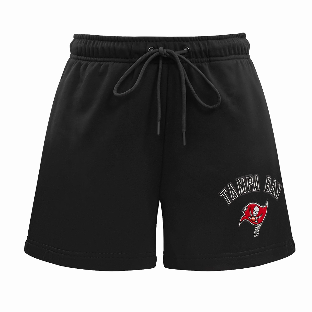 NFL TAMPA BAY BUCCANEERS CLASSIC WOMEN'S FLEECE SHORT (BLACK)