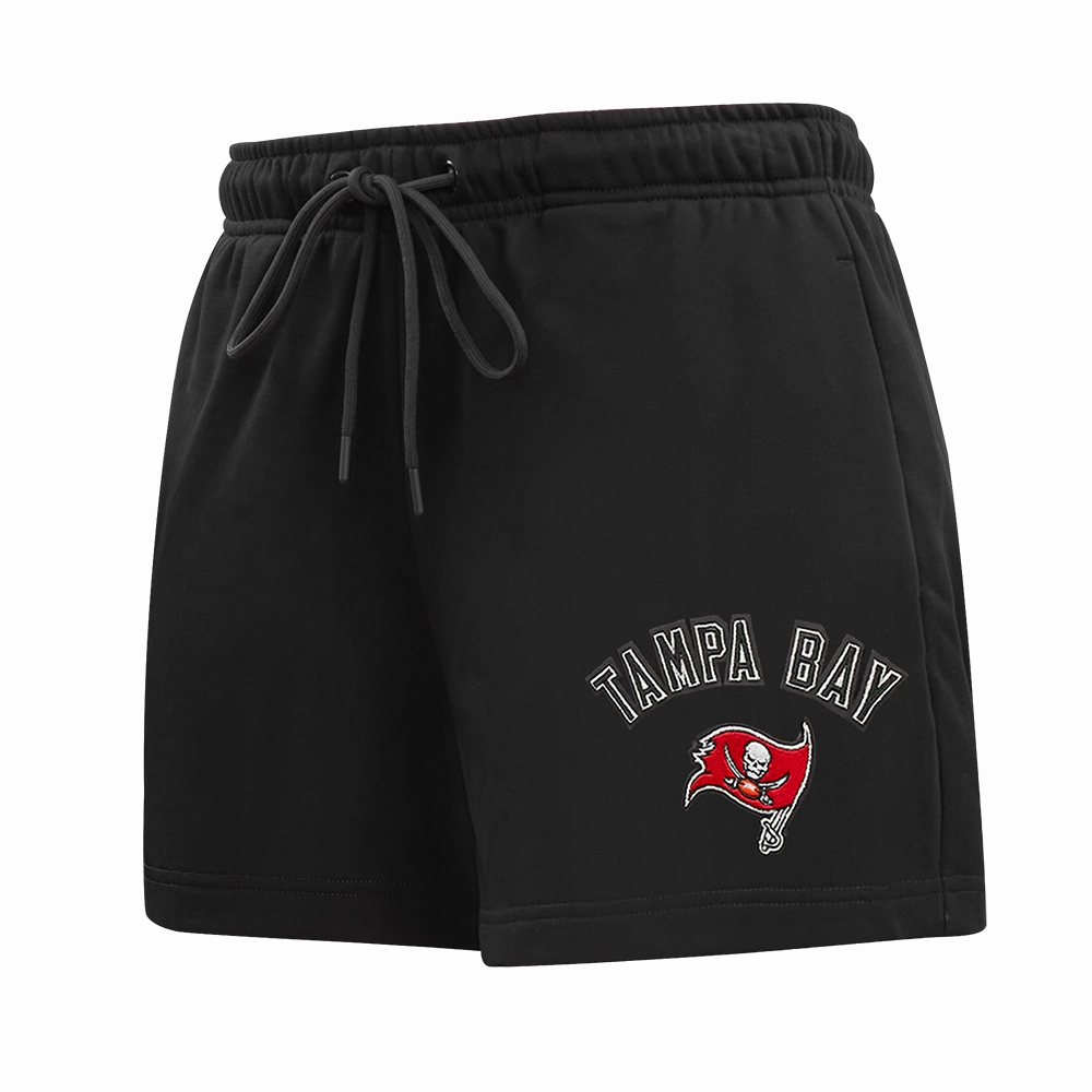 NFL TAMPA BAY BUCCANEERS CLASSIC WOMEN'S FLEECE SHORT (BLACK)