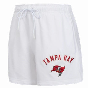 NFL TAMPA BAY BUCCANEERS CLASSIC WOMEN'S FLEECE SHORT (WHITE)