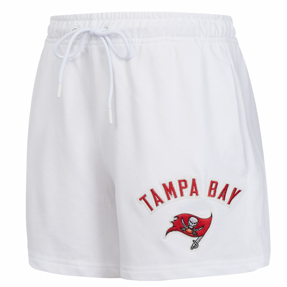 NFL TAMPA BAY BUCCANEERS CLASSIC WOMEN'S FLEECE SHORT (WHITE)