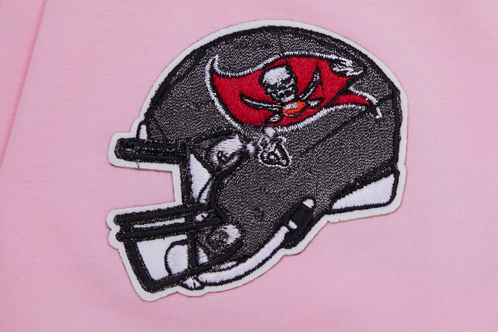 NFL TAMPA BAY BUCCANEERS CLASSIC WOMEN'S SINGLE JERSEY BOXY TEE (PINK)