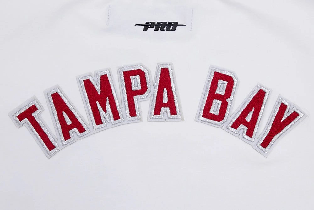 NFL TAMPA BAY BUCCANEERS CLASSIC WOMEN'S SINGLE JERSEY BOXY TEE (WHITE)