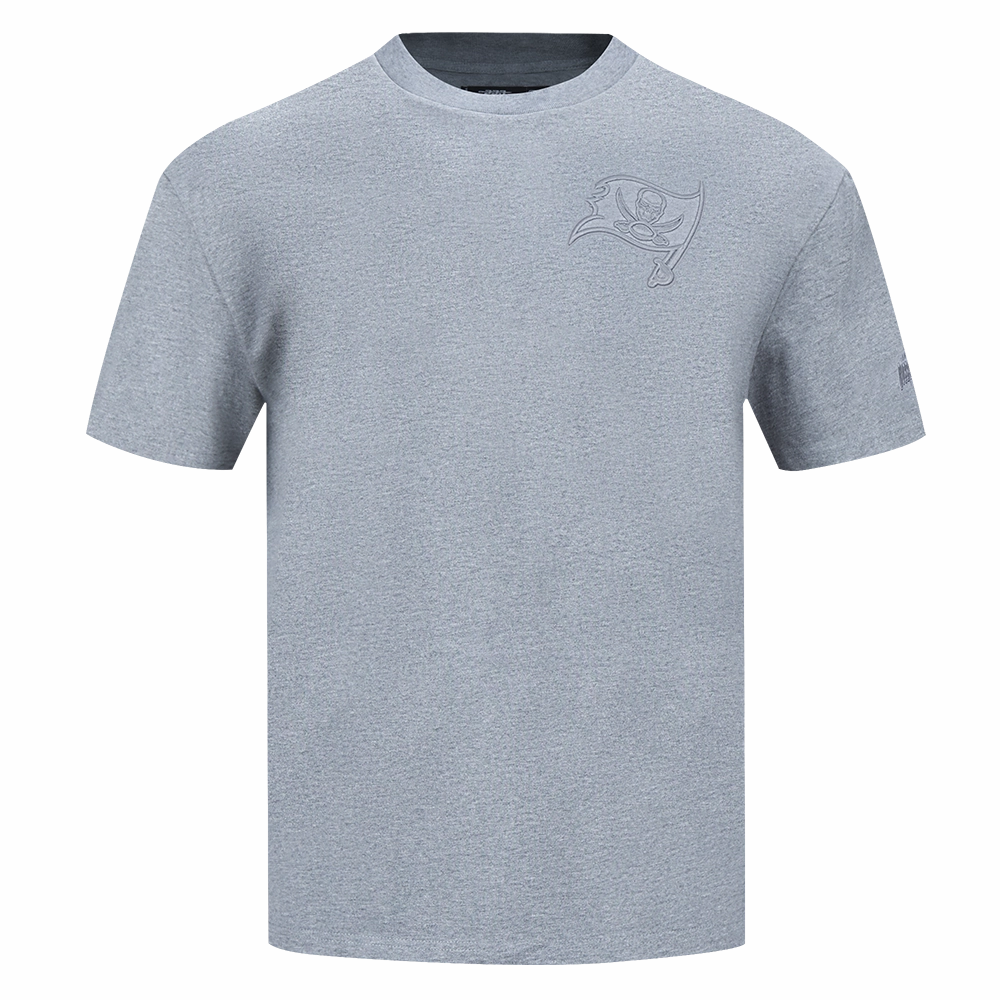 NFL TAMPA BAY BUCCANEERS NEUTRAL MEN'S COTTON JERSEY DROP SHOULDER TEE (DARK HEATHER GRAY)