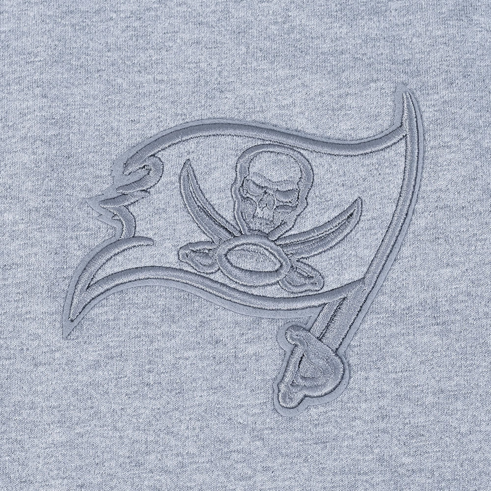 NFL TAMPA BAY BUCCANEERS NEUTRAL MEN'S COTTON JERSEY DROP SHOULDER TEE (DARK HEATHER GRAY)