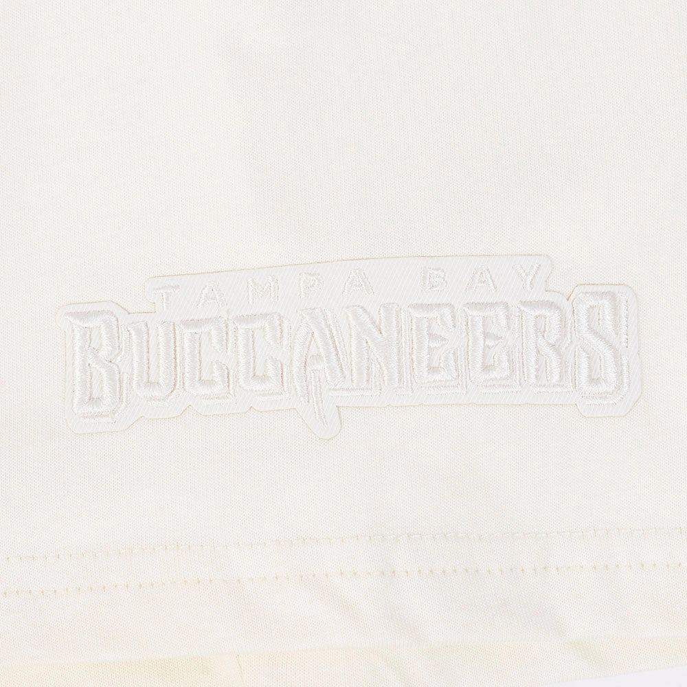 NFL TAMPA BAY BUCCANEERS NEUTRAL MEN'S COTTON JERSEY DROP SHOULDER TEE (EGGSHELL)