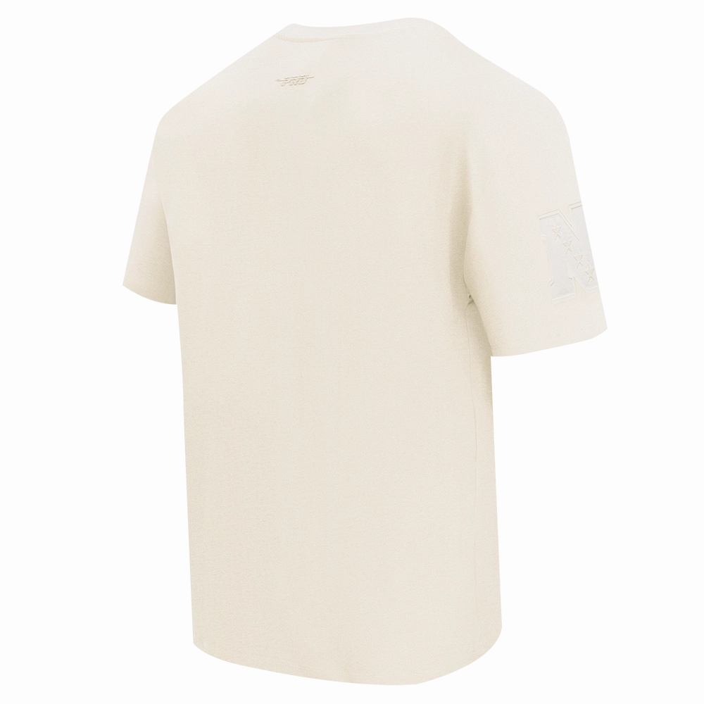 NFL TAMPA BAY BUCCANEERS NEUTRAL MEN'S COTTON JERSEY DROP SHOULDER TEE (EGGSHELL)