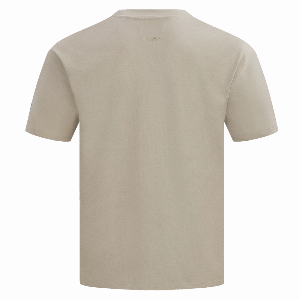 NFL TAMPA BAY BUCCANEERS NEUTRAL MEN'S COTTON JERSEY DROP SHOULDER TEE (TAUPE)