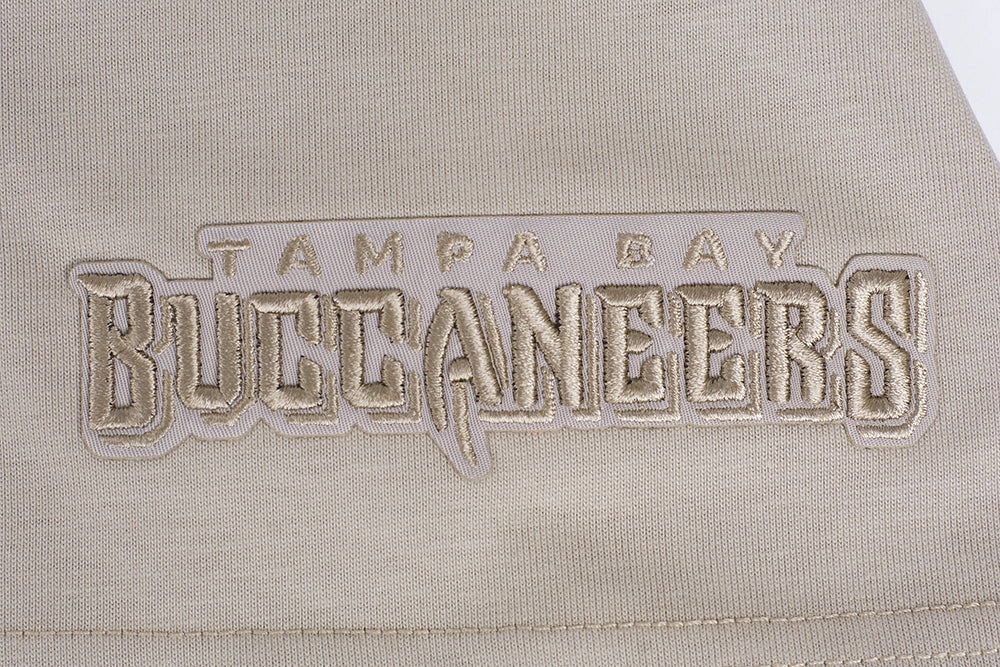 NFL TAMPA BAY BUCCANEERS NEUTRAL MEN'S COTTON JERSEY DROP SHOULDER TEE (TAUPE)