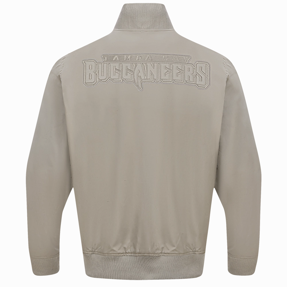 NFL TAMPA BAY BUCCANEERS NEUTRAL MEN'S TWILL JACKET (TAUPE)