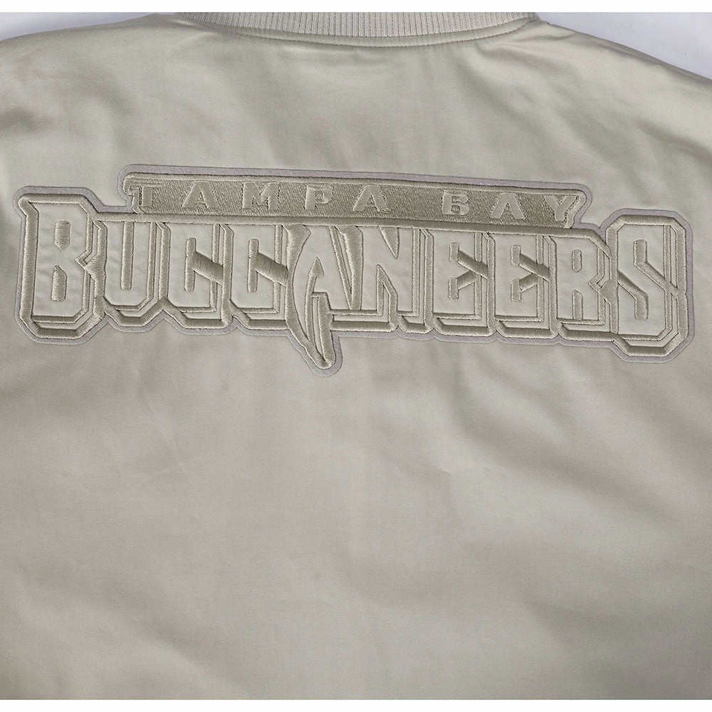 NFL TAMPA BAY BUCCANEERS NEUTRAL MEN'S TWILL JACKET (TAUPE)