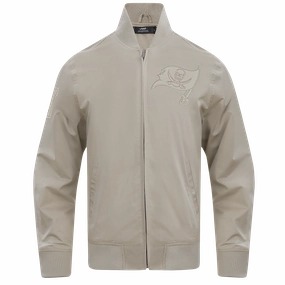 NFL TAMPA BAY BUCCANEERS NEUTRAL MEN'S TWILL JACKET (TAUPE)