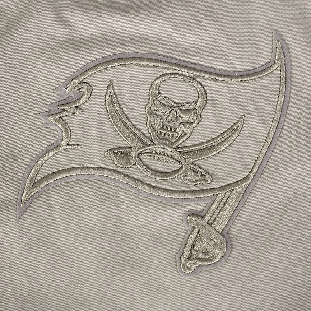 NFL TAMPA BAY BUCCANEERS NEUTRAL MEN'S TWILL JACKET (TAUPE)