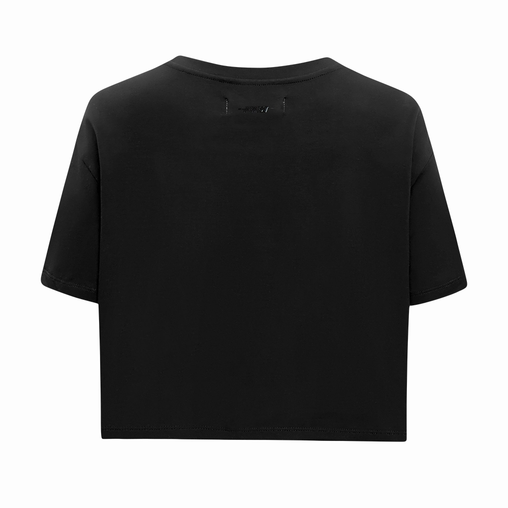NFL TAMPA BAY BUCCANEERS RETRO CLASSIC WOMEN'S BOXY TEE (BLACK)