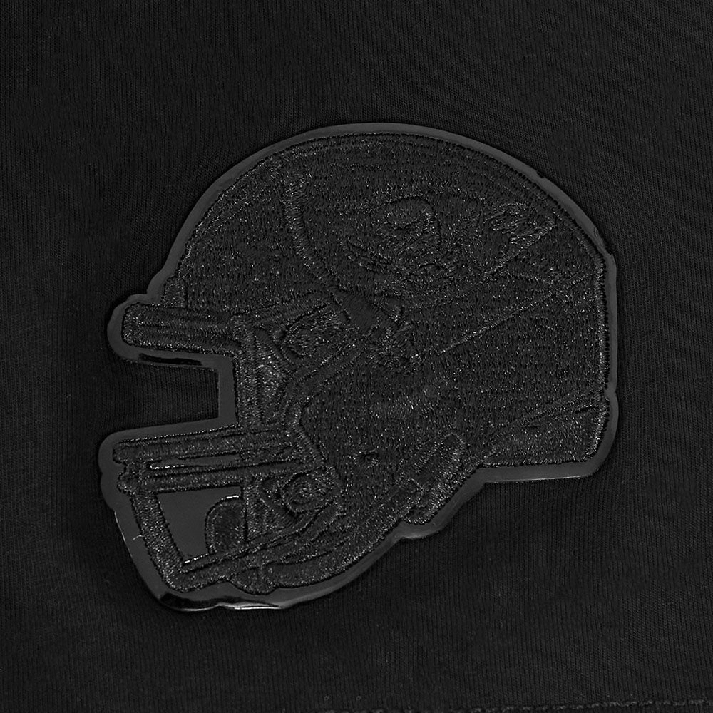 NFL TAMPA BAY BUCCANEERS TRIPLE BLACK WOMEN'S SINGLE JERSEY BOXY TEE (TRIPLE BLACK WOMEN'S)