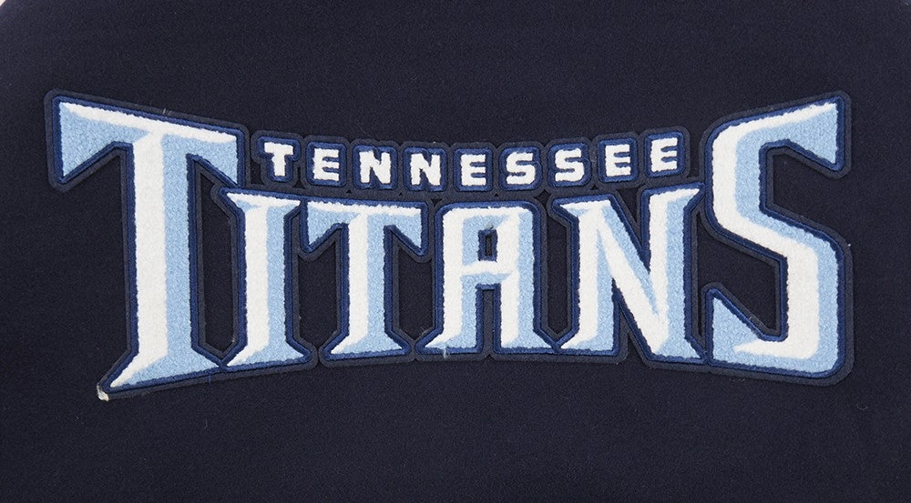 NFL TENNESSEE TITANS CLASSIC WOOL MEN'S VARSITY JACKET (MIDNIGHT NAVY/WHITE)