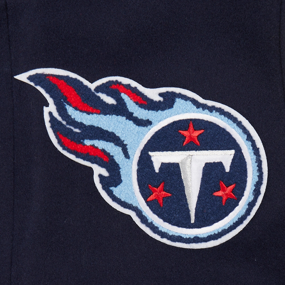 NFL TENNESSEE TITANS CLASSIC WOOL MEN'S VARSITY JACKET (MIDNIGHT NAVY/WHITE)