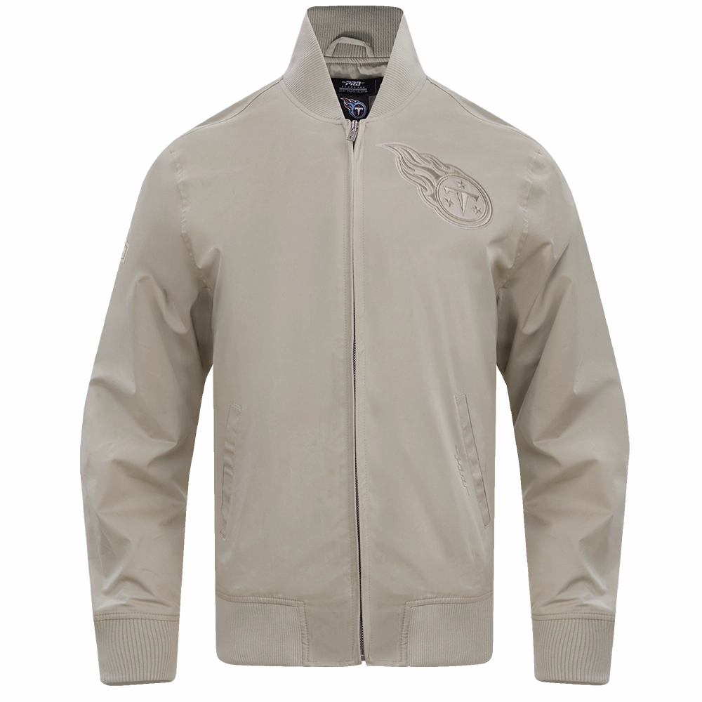 NFL TENNESSEE TITANS NEUTRAL MEN'S TWILL JACKET (TAUPE)