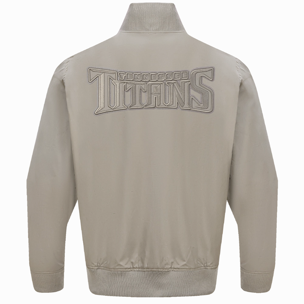 NFL TENNESSEE TITANS NEUTRAL MEN'S TWILL JACKET (TAUPE)