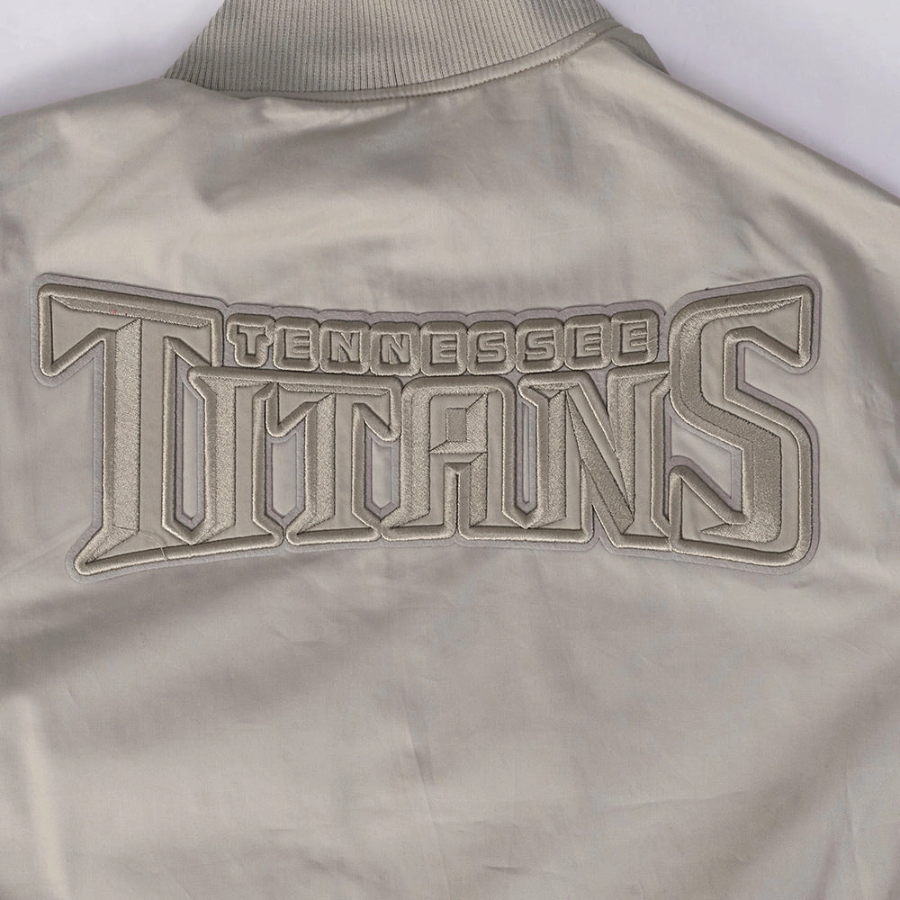 NFL TENNESSEE TITANS NEUTRAL MEN'S TWILL JACKET (TAUPE)
