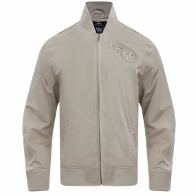NFL TENNESSEE TITANS NEUTRAL MEN'S TWILL JACKET (TAUPE)