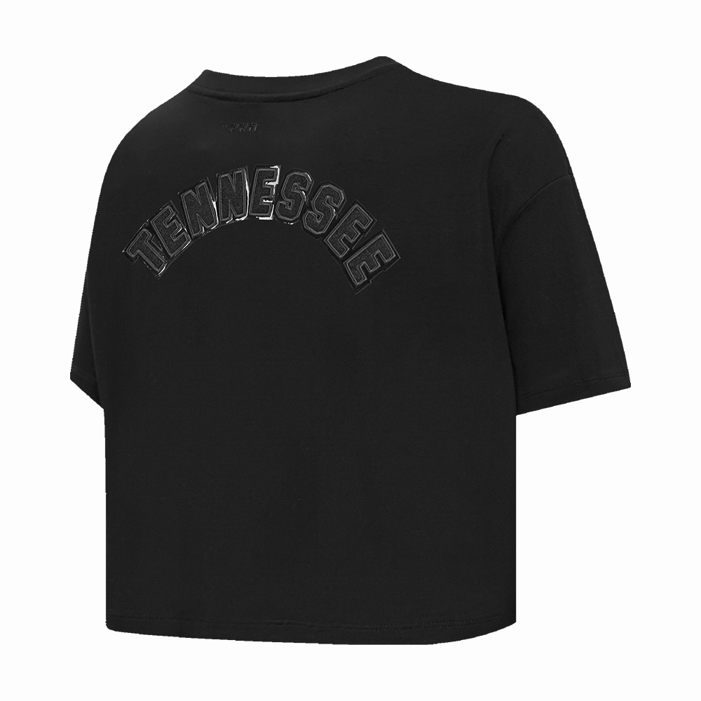 NFL TENNESSEE TITANS TRIPLE BLACK WOMEN'S SJ BOXY TEE (TRIPLE BLACK WOMEN'S)