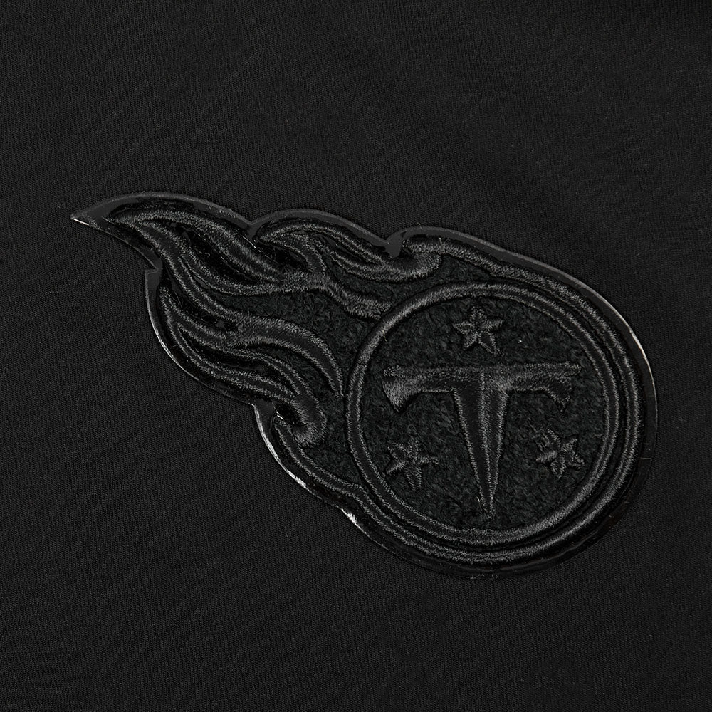 NFL TENNESSEE TITANS TRIPLE BLACK WOMEN'S SJ BOXY TEE (TRIPLE BLACK WOMEN'S)