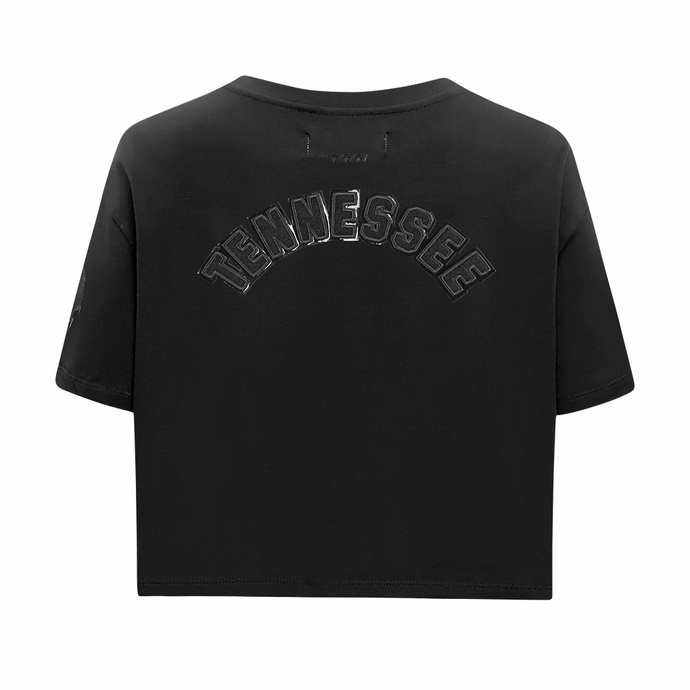 NFL TENNESSEE TITANS TRIPLE BLACK WOMEN'S SJ BOXY TEE (TRIPLE BLACK WOMEN'S)