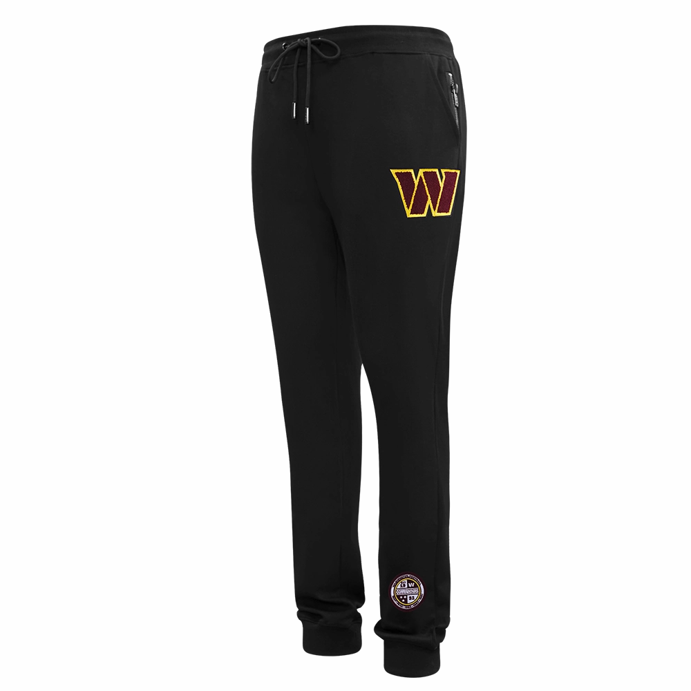 NFL WASHINGTON COMMANDERS CLASSIC CHENILLE MEN'S JOGGER (BLACK)
