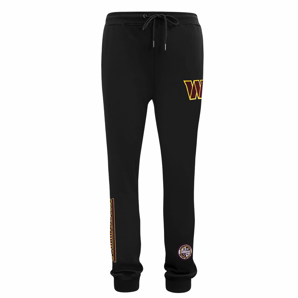 NFL WASHINGTON COMMANDERS CLASSIC CHENILLE MEN'S JOGGER (BLACK)