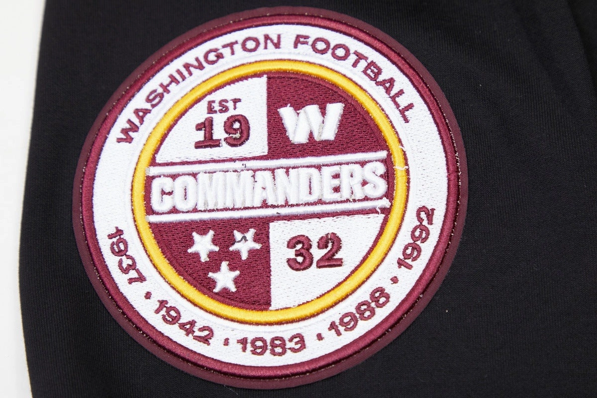 NFL WASHINGTON COMMANDERS CLASSIC CHENILLE MEN'S PO HOODIE (BLACK)