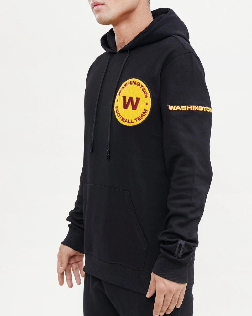 NFL WASHINGTON COMMANDERS CLASSIC CHENILLE MEN'S PO HOODIE (BLACK)