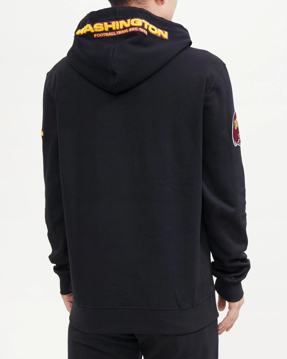 NFL WASHINGTON COMMANDERS CLASSIC CHENILLE MEN'S PO HOODIE (BLACK)