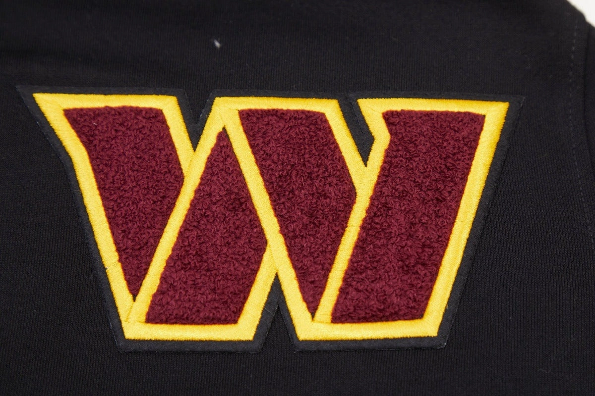 NFL WASHINGTON COMMANDERS CLASSIC CHENILLE MEN'S PO HOODIE (BLACK)