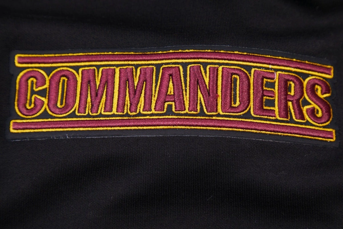 NFL WASHINGTON COMMANDERS CLASSIC CHENILLE MEN'S PO HOODIE (BLACK)