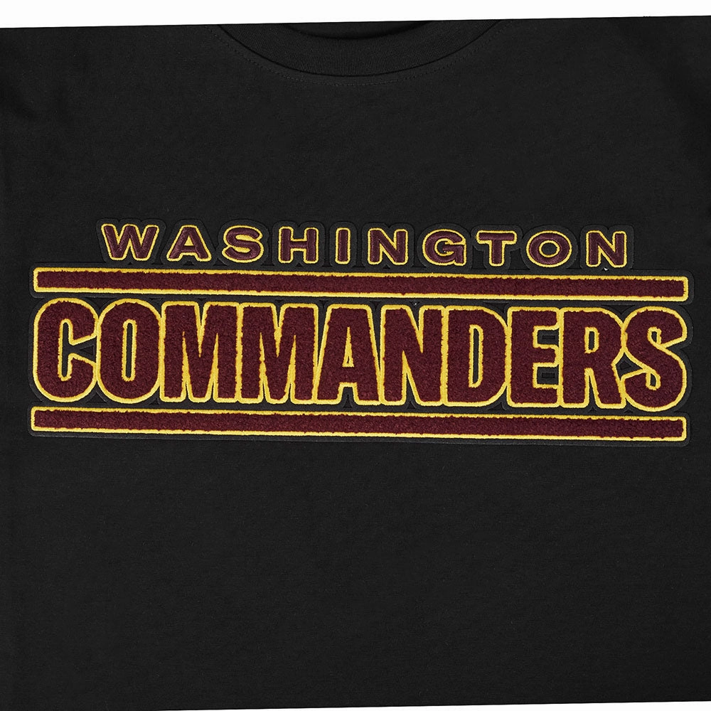 NFL WASHINGTON COMMANDERS CLASSIC CHENILLE MEN'S TEE (BLACK)
