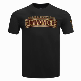 NFL WASHINGTON COMMANDERS CLASSIC CHENILLE MEN'S TEE (BLACK)