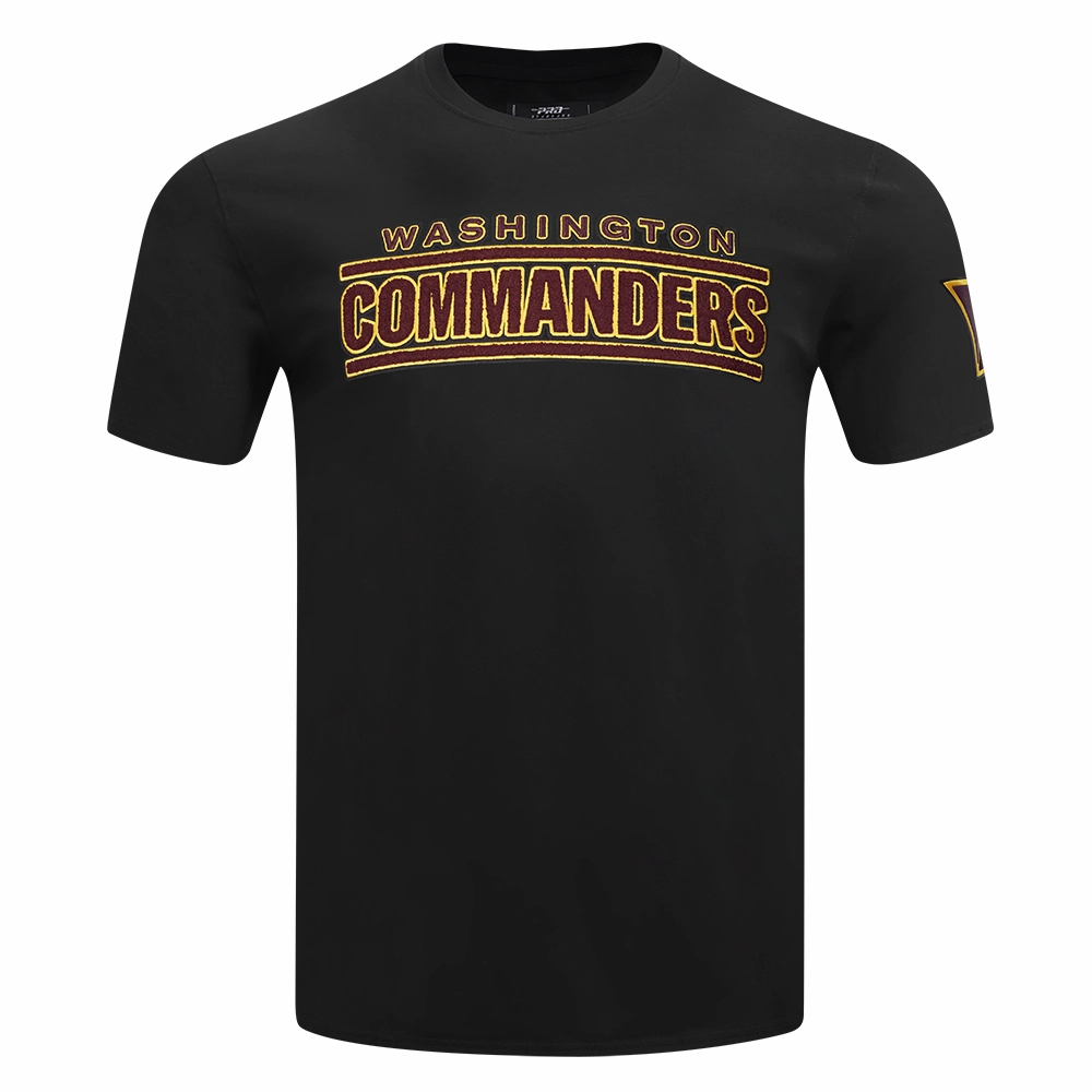 NFL WASHINGTON COMMANDERS CLASSIC CHENILLE MEN'S TEE (BLACK)