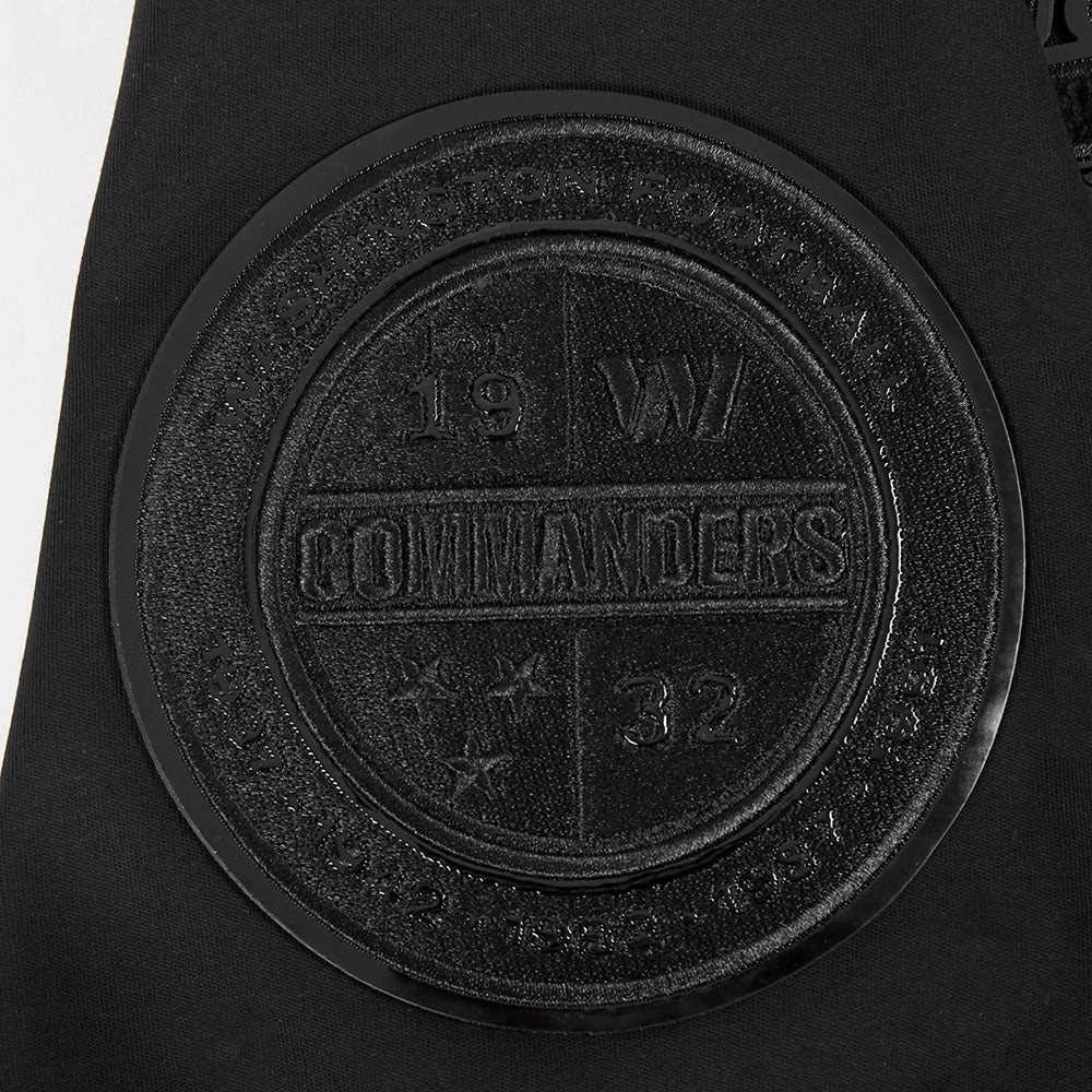 NFL WASHINGTON COMMANDERS TRIPLE BLACK MEN'S DOUBLE KNIT TEE SS (TRIPLE BLACK)