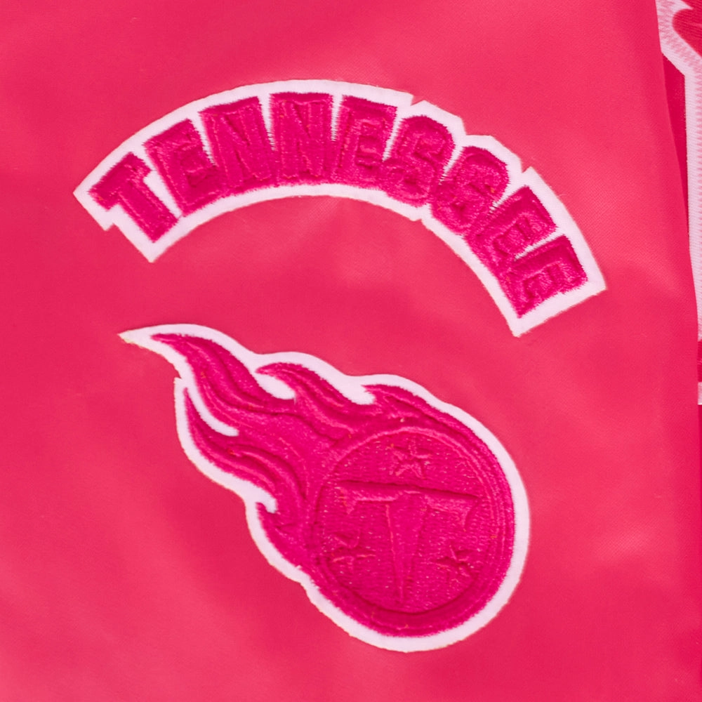 NFL WASHINGTON COMMANDERS TRIPLE PINK WOMEN'S SATIN JACKET (BEETROOT PURPLE)