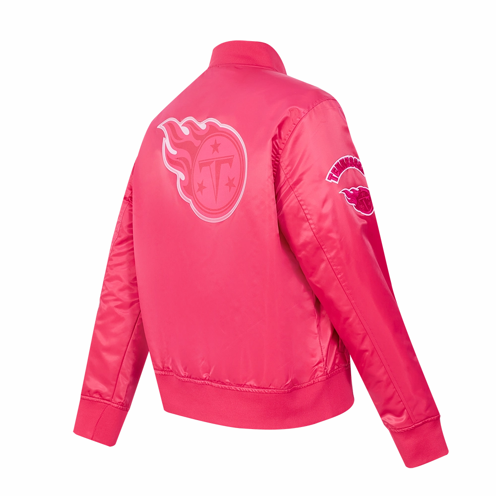 NFL WASHINGTON COMMANDERS TRIPLE PINK WOMEN'S SATIN JACKET (BEETROOT PURPLE)