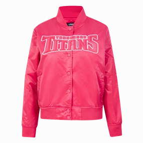 NFL WASHINGTON COMMANDERS TRIPLE PINK WOMEN'S SATIN JACKET (BEETROOT PURPLE)