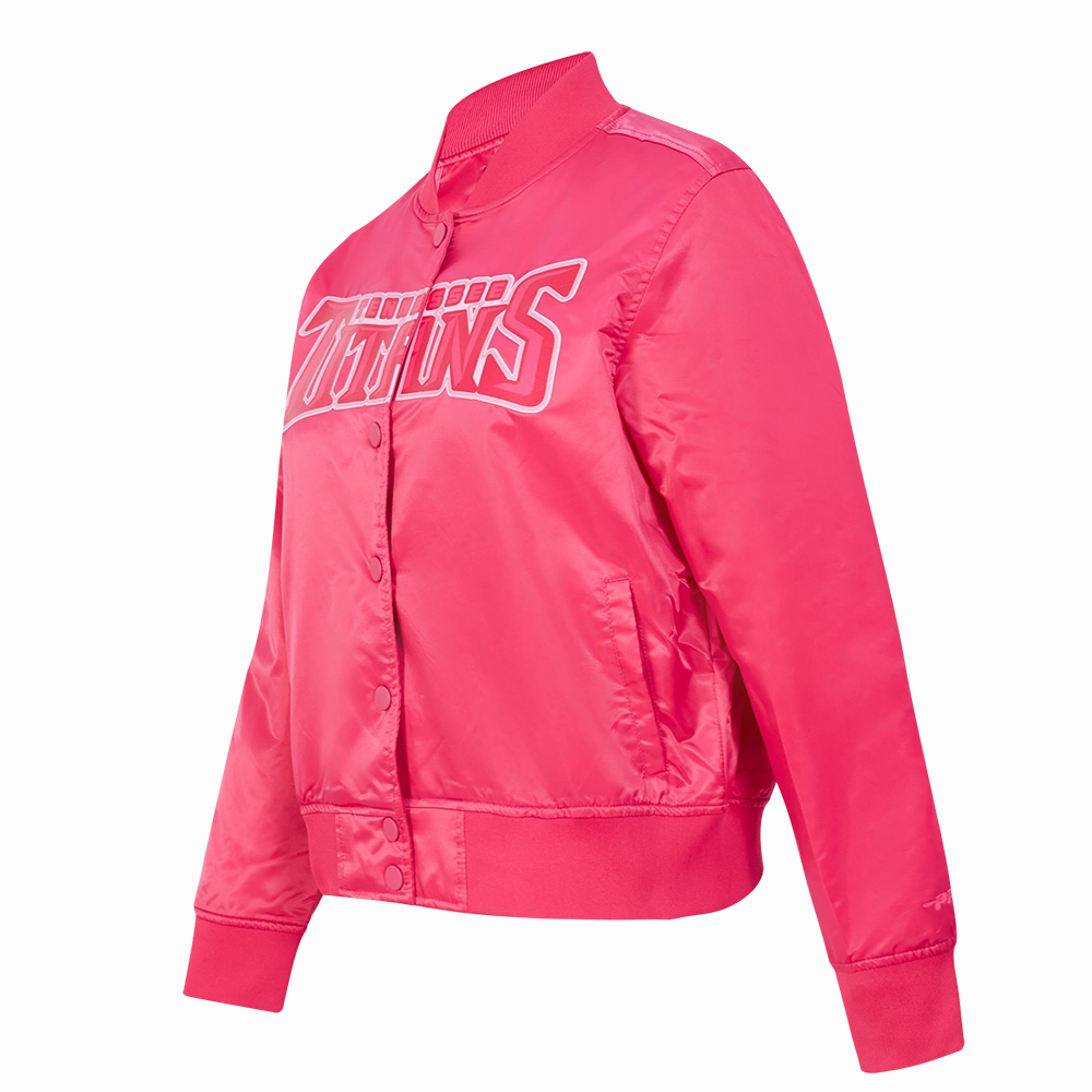 NFL WASHINGTON COMMANDERS TRIPLE PINK WOMEN'S SATIN JACKET (BEETROOT PURPLE)