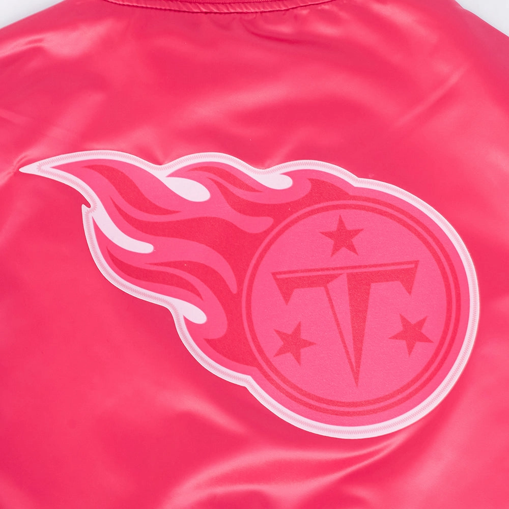 NFL WASHINGTON COMMANDERS TRIPLE PINK WOMEN'S SATIN JACKET (BEETROOT PURPLE)