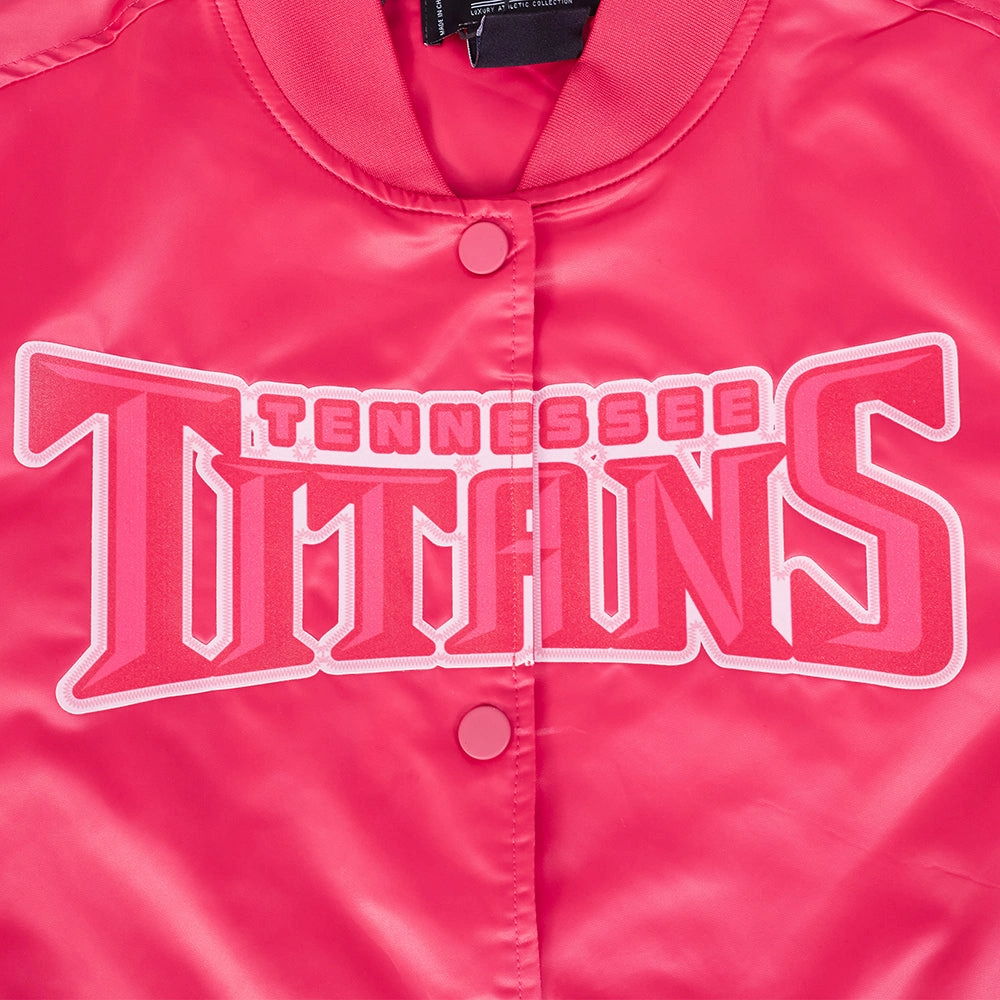 NFL WASHINGTON COMMANDERS TRIPLE PINK WOMEN'S SATIN JACKET (BEETROOT PURPLE)
