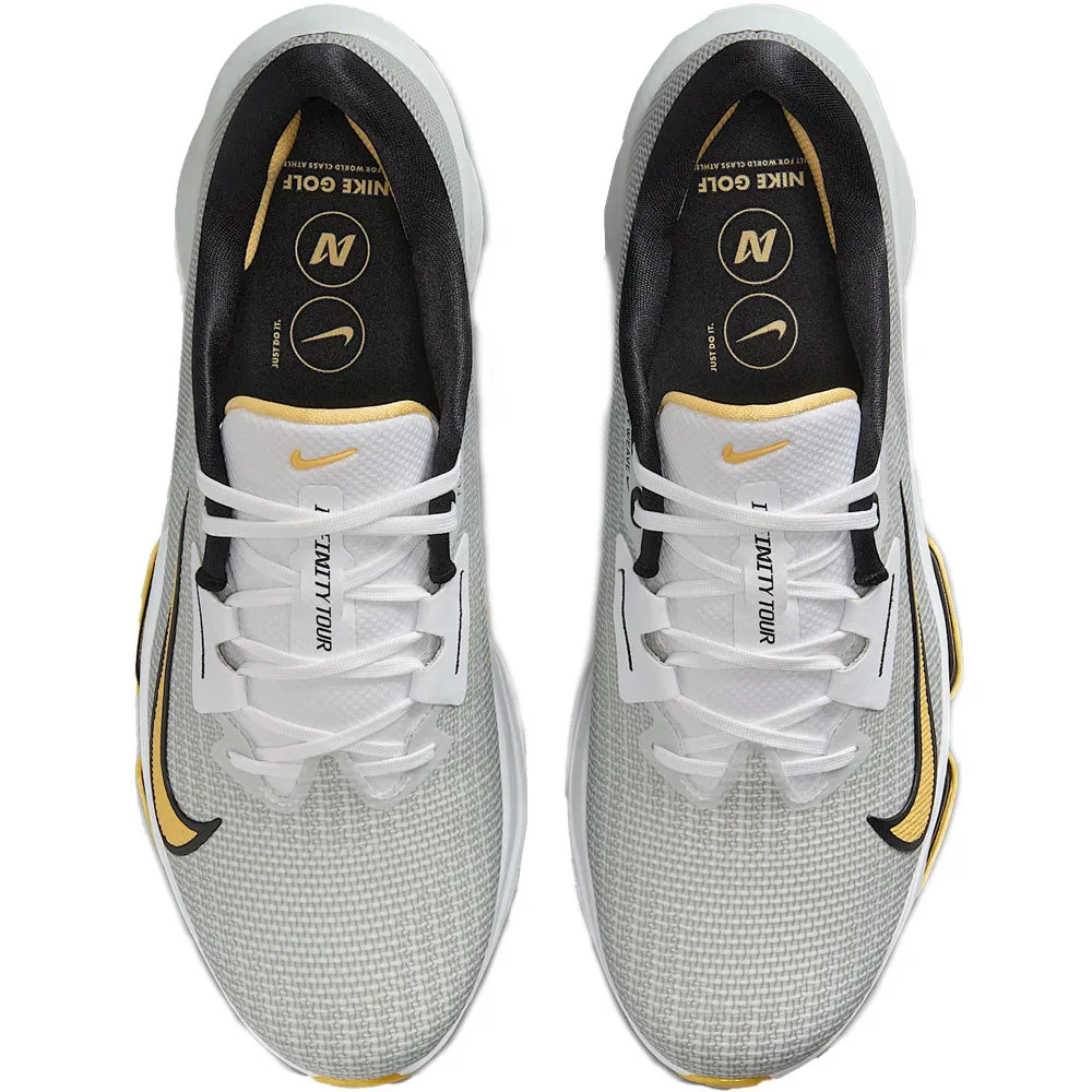 Nike Air Zoom Infinity Tour 2 Spiked Waterproof Shoes - White/Topaz Golf-Pure Platinum-Black Hit Your Next Level Power Every Step