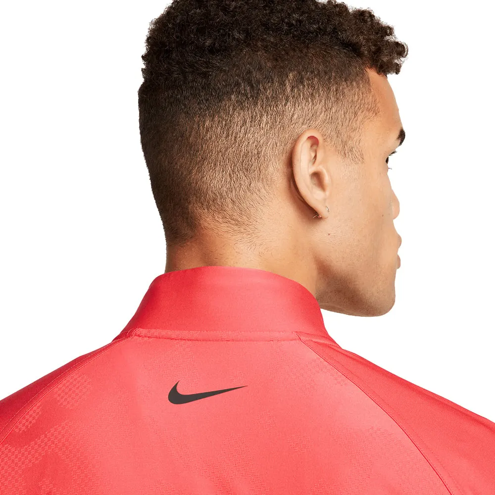 Break Boundaries Nike Dri-Fit Adv Tour 1/2 Zip Pullover - Ember Glow/White