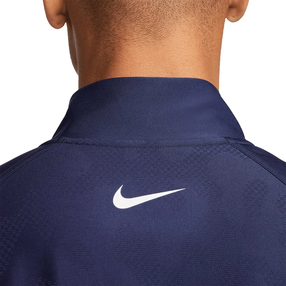 Feel the Energy Nike Dri-Fit Adv Tour 1/2 Zip Pullover - Midnight Navy/White